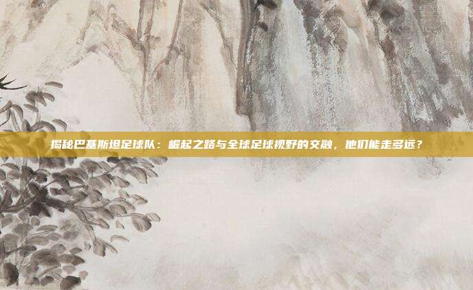 揭秘巴基斯坦足球队:崛起之路与全球足球视野的交融,他们能走多远?