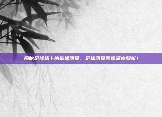 揭秘足球场上的璀璨明星：足球明星画像深度解析！