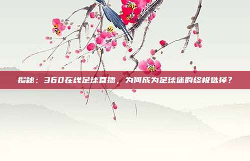揭秘:360在线足球直播,为何成为足球迷的终极选择?