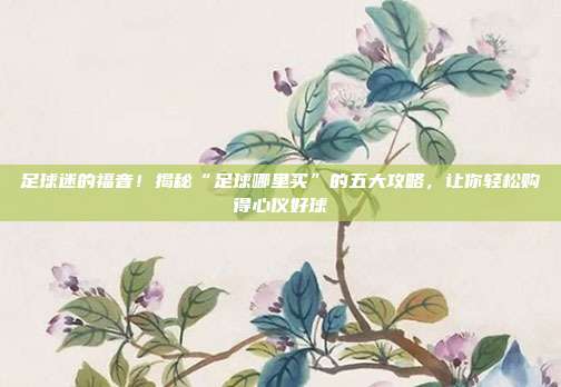 足球迷的福音！揭秘“足球哪里买”的五大攻略，让你轻松购得心仪好球