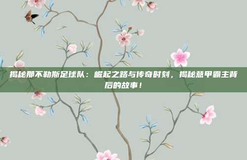 揭秘那不勒斯足球队：崛起之路与传奇时刻，揭秘意甲霸主背后的故事！