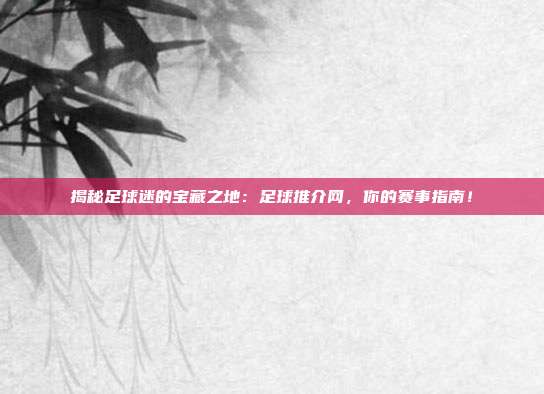 揭秘足球迷的宝藏之地:足球推介网,你的赛事指南!