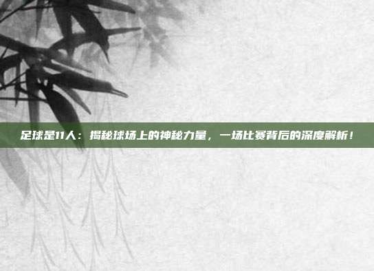 足球是11人：揭秘球场上的神秘力量，一场比赛背后的深度解析！