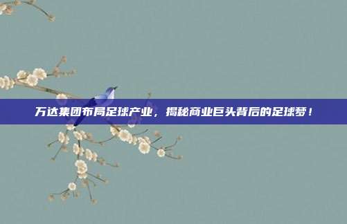万达集团布局足球产业,揭秘商业巨头背后的足球梦!