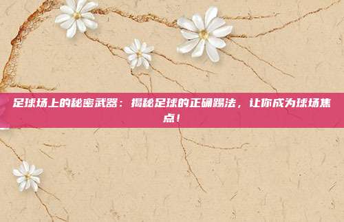 足球场上的秘密武器:揭秘足球的正确踢法,让你成为球场焦点!