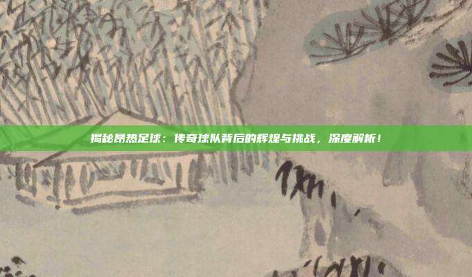 揭秘昂热足球:传奇球队背后的辉煌与挑战,深度解析!