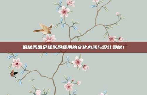 揭秘各国足球队服背后的文化内涵与设计奥秘！
