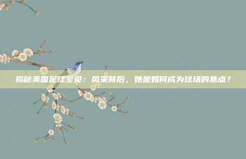 揭秘美国足球宝贝：风采背后，她是如何成为球场的焦点？