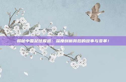 揭秘中国足球报道:深度剖析背后的故事与变革!