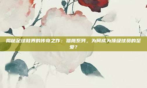 揭秘足球鞋界的传奇之作：猎鹰系列，为何成为顶级球员的至爱？