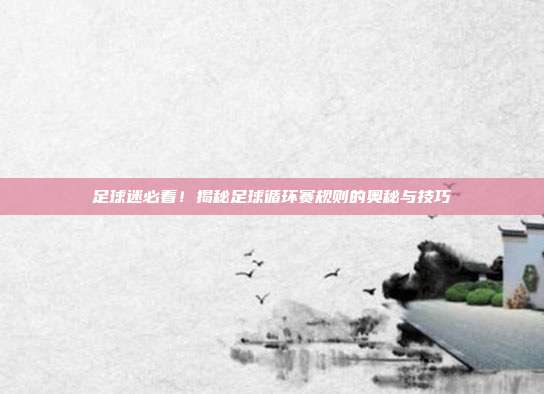 足球迷必看！揭秘足球循环赛规则的奥秘与技巧