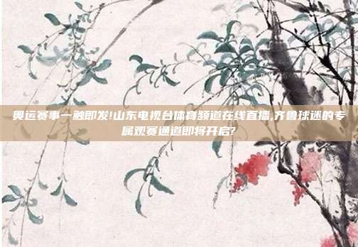 奥运赛事一触即发!山东电视台体育频道在线直播,齐鲁球迷的专属观赛通道即将开启?