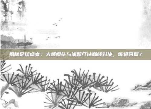 揭秘足球盛宴：大板樱花与浦和红钻巅峰对决，谁将问鼎？