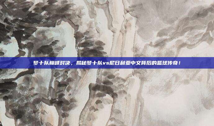 梦十队巅峰对决，揭秘梦十队vs尼日利亚中文背后的篮球传奇！