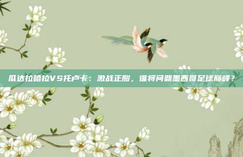 瓜达拉哈拉VS托卢卡：激战正酣，谁将问鼎墨西哥足球巅峰？