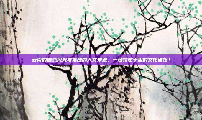 云南的自然风光与福建的人文景观，一场跨越千里的文化碰撞！