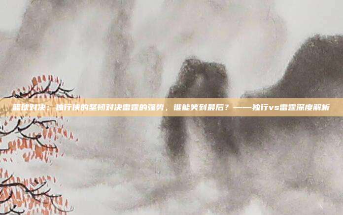 篮球对决：独行侠的坚韧对决雷霆的强势，谁能笑到最后？——独行vs雷霆深度解析