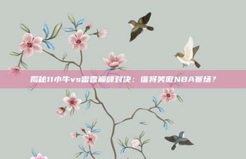 揭秘11小牛vs雷霆巅峰对决:谁将笑傲NBA赛场?