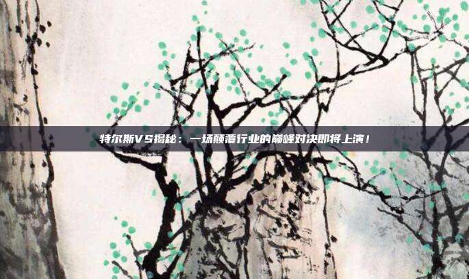 特尔斯VS揭秘：一场颠覆行业的巅峰对决即将上演！
