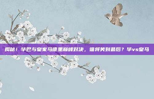揭秘!毕巴与皇家马德里巅峰对决,谁将笑到最后?毕vs皇马