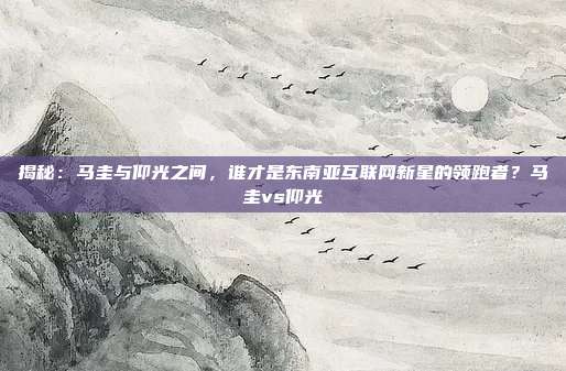 揭秘：马圭与仰光之间，谁才是东南亚互联网新星的领跑者？马圭vs仰光