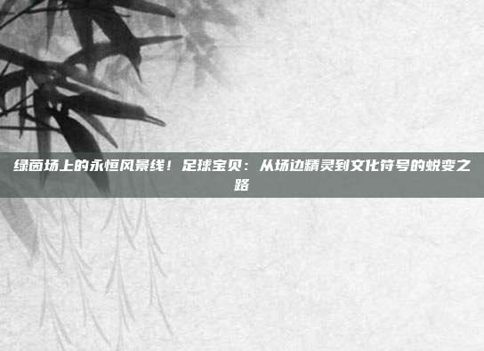 绿茵场上的永恒风景线！足球宝贝：从场边精灵到文化符号的蜕变之路