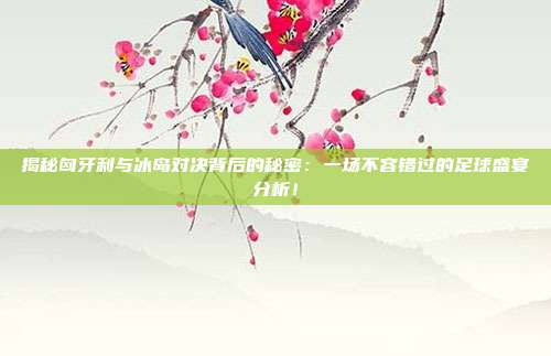 揭秘匈牙利与冰岛对决背后的秘密：一场不容错过的足球盛宴分析！