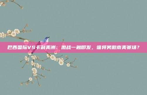 巴西国际VS卡利美洲:激战一触即发,谁将笑傲南美赛场?