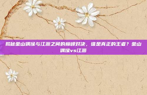 揭秘釜山偶像与江源之间的巅峰对决，谁是真正的王者？釜山偶像vs江源