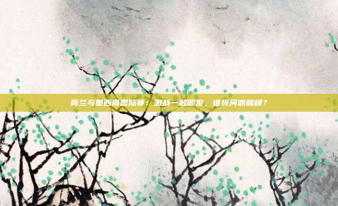 荷兰与墨西哥国际赛：激战一触即发，谁将问鼎巅峰？