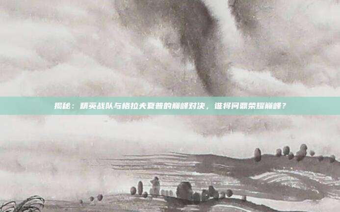揭秘:精英战队与格拉夫夏普的巅峰对决,谁将问鼎荣耀巅峰?