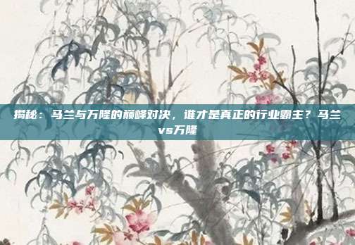 揭秘：马兰与万隆的巅峰对决，谁才是真正的行业霸主？马兰vs万隆
