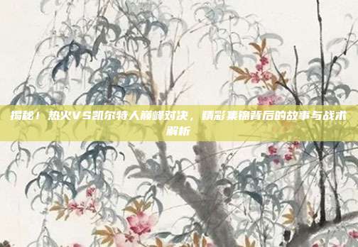 揭秘!热火VS凯尔特人巅峰对决,精彩集锦背后的故事与战术解析