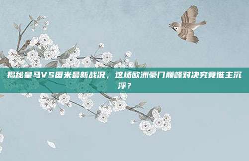 揭秘皇马VS国米最新战况，这场欧洲豪门巅峰对决究竟谁主沉浮？