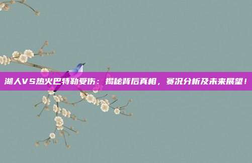 湖人VS热火巴特勒受伤：揭秘背后真相，赛况分析及未来展望！
