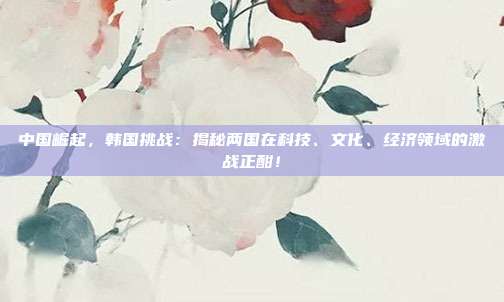 中国崛起,韩国挑战:揭秘两国在科技、文化、经济领域的激战正酣!