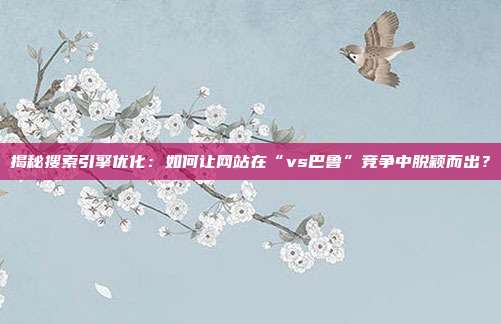 揭秘搜索引擎优化：如何让网站在“vs巴鲁”竞争中脱颖而出？