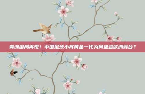 青训困局再现！中国足球小将黄金一代为何难登欧洲舞台？