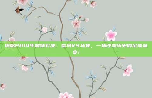 揭秘2014年巅峰对决：皇马VS马竞，一场改变历史的足球盛宴！