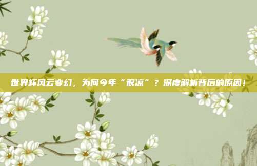 世界杯风云变幻，为何今年“很凉”？深度解析背后的原因！