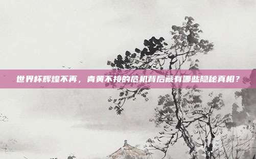 世界杯辉煌不再,青黄不接的危机背后藏有哪些隐秘真相?
