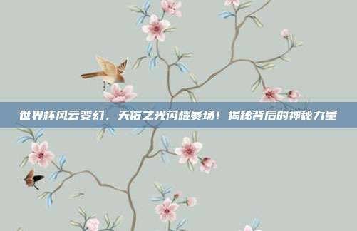 世界杯风云变幻，天佑之光闪耀赛场！揭秘背后的神秘力量