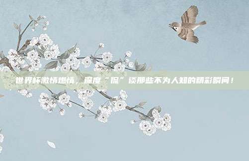 世界杯激情燃情,深度“侃”谈那些不为人知的精彩瞬间!