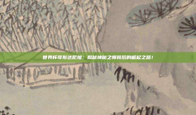 世界杯哥斯达尼加：揭秘神秘之师背后的崛起之路！