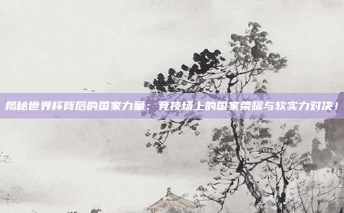 揭秘世界杯背后的国家力量：竞技场上的国家荣耀与软实力对决！