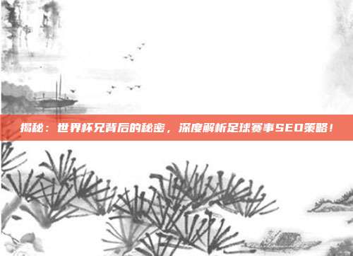 揭秘：世界杯兄背后的秘密，深度解析足球赛事SEO策略！