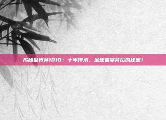 揭秘世界杯1010：十年传承，足球盛宴背后的秘密！