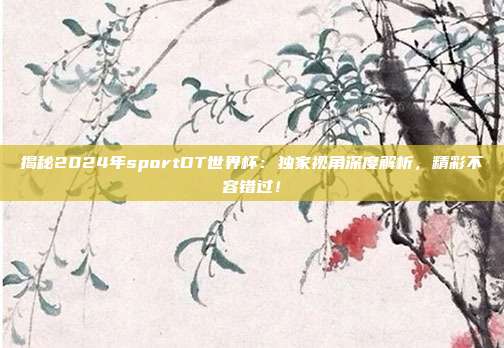 揭秘2024年sportDT世界杯:独家视角深度解析,精彩不容错过!
