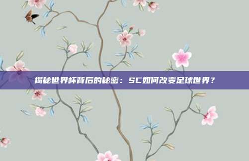 揭秘世界杯背后的秘密：SC如何改变足球世界？