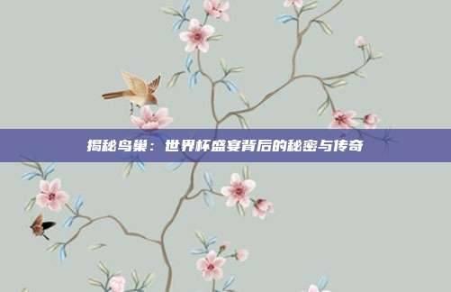 揭秘鸟巢:世界杯盛宴背后的秘密与传奇